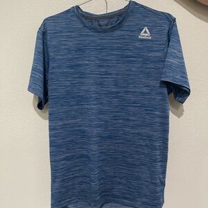 Reebok Men's Heathered Blue Short Sleeve Tee